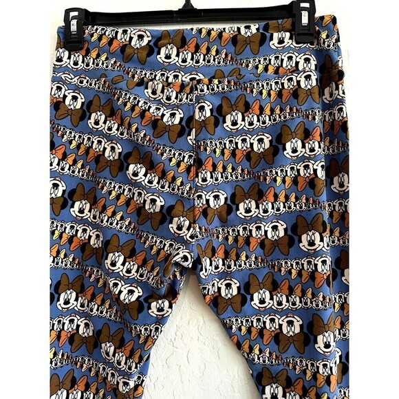 LuLaRoe Blue Mickey Mouse Leggings Disney Woman's One Size Tall & Curvy - Picture 15 of 16